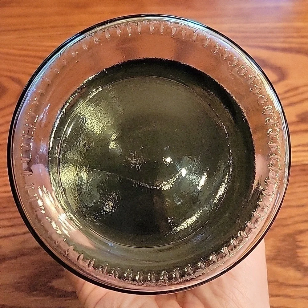 Stainless steel & glass dog biscuit/treat container.  Paw print.  7" x 4.5" - Picture 4 of 7